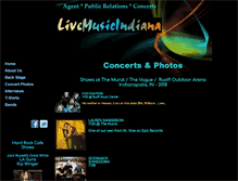 Tablet Screenshot of livemusicindiana.com